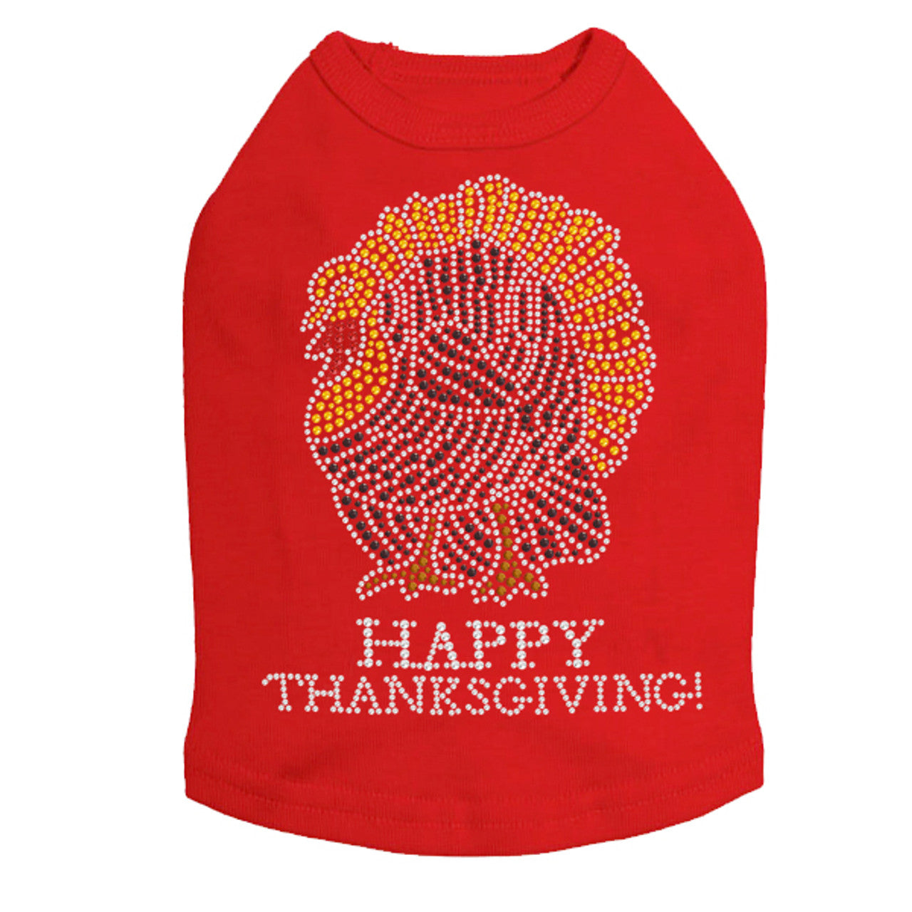 Happy Thanksgiving Turkey - Dog Tank