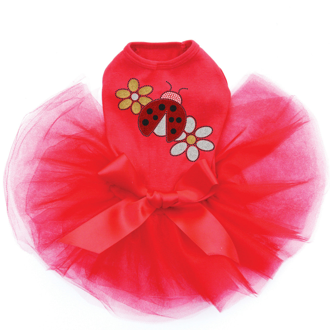 Glitter Ladybug & Daisies - Custom Tutu