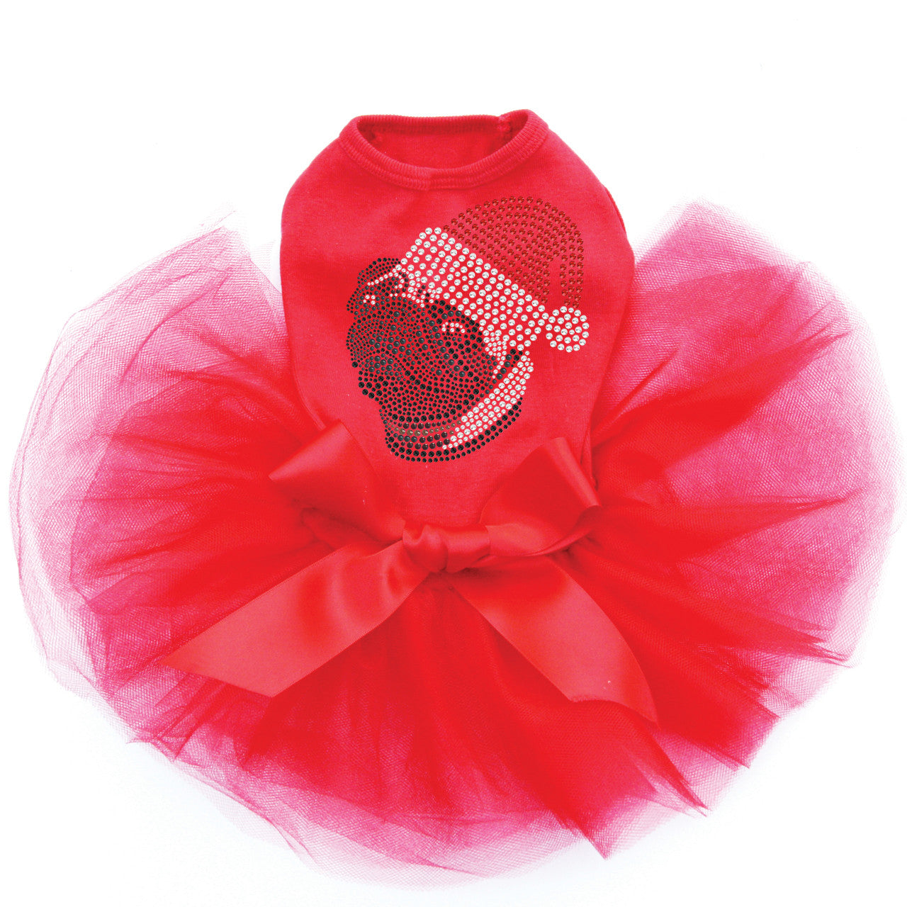 Pug with Santa Hat - Custom Tutu