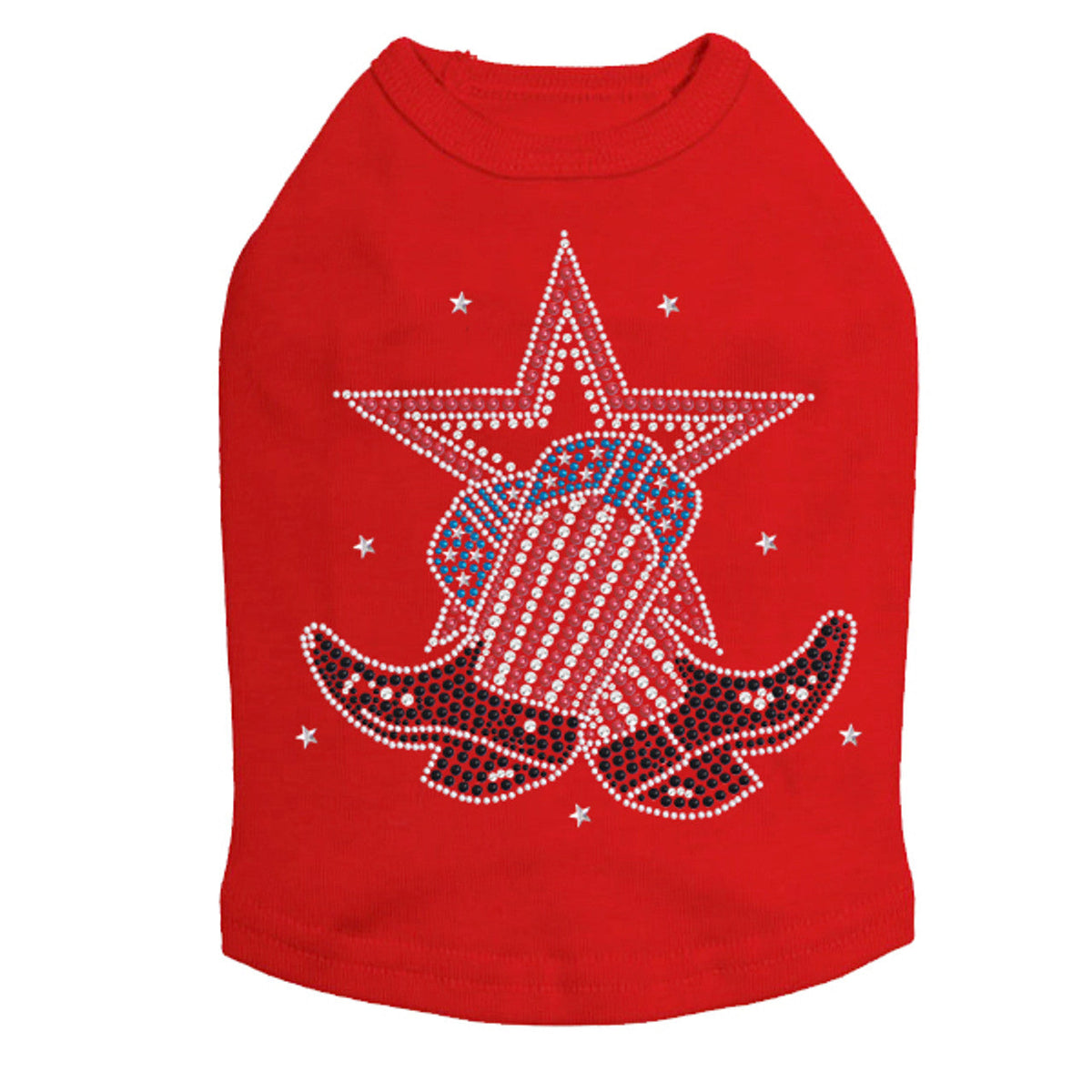 Boots with Star - Dog Tank