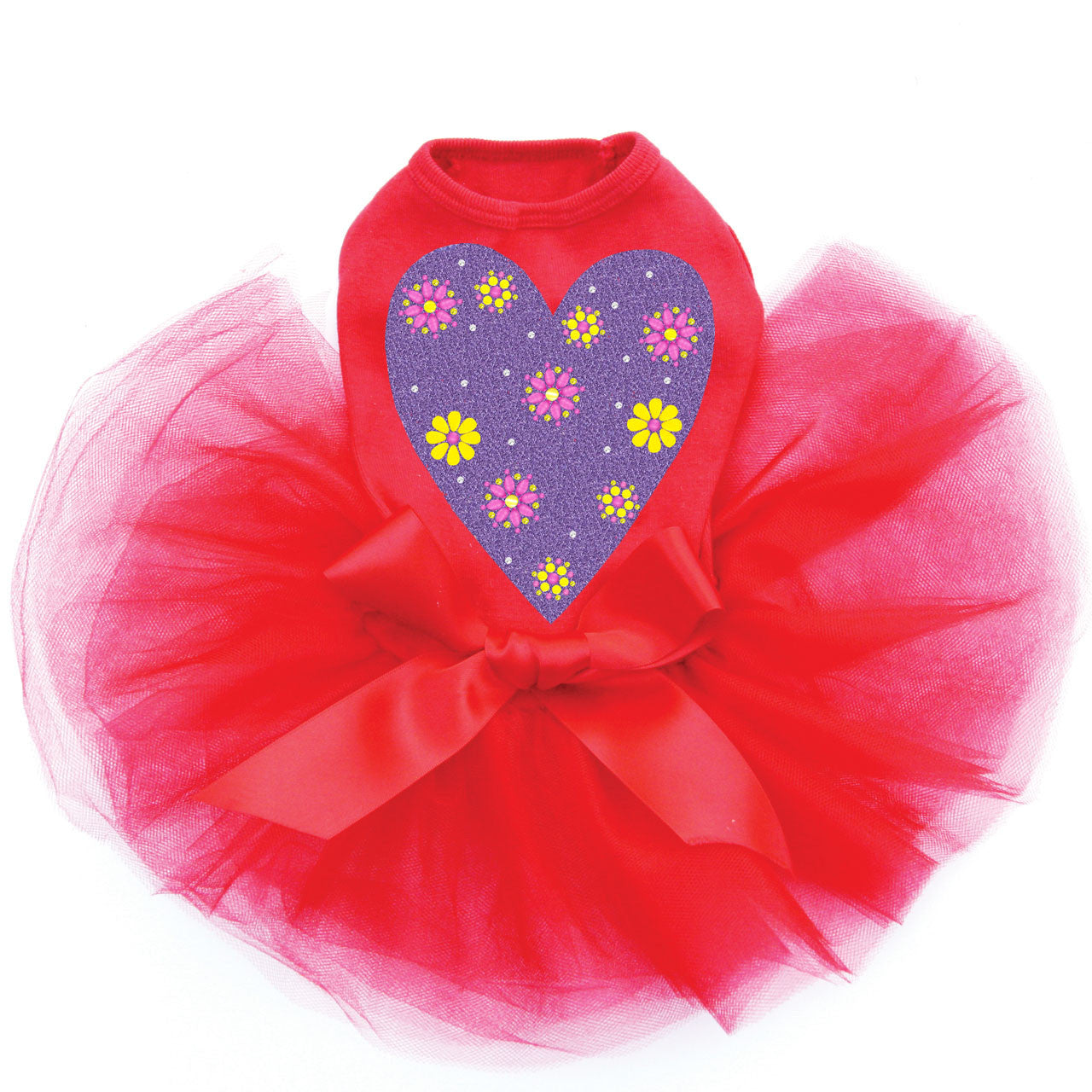 Purple Glitter Heart - Custom Tutu
