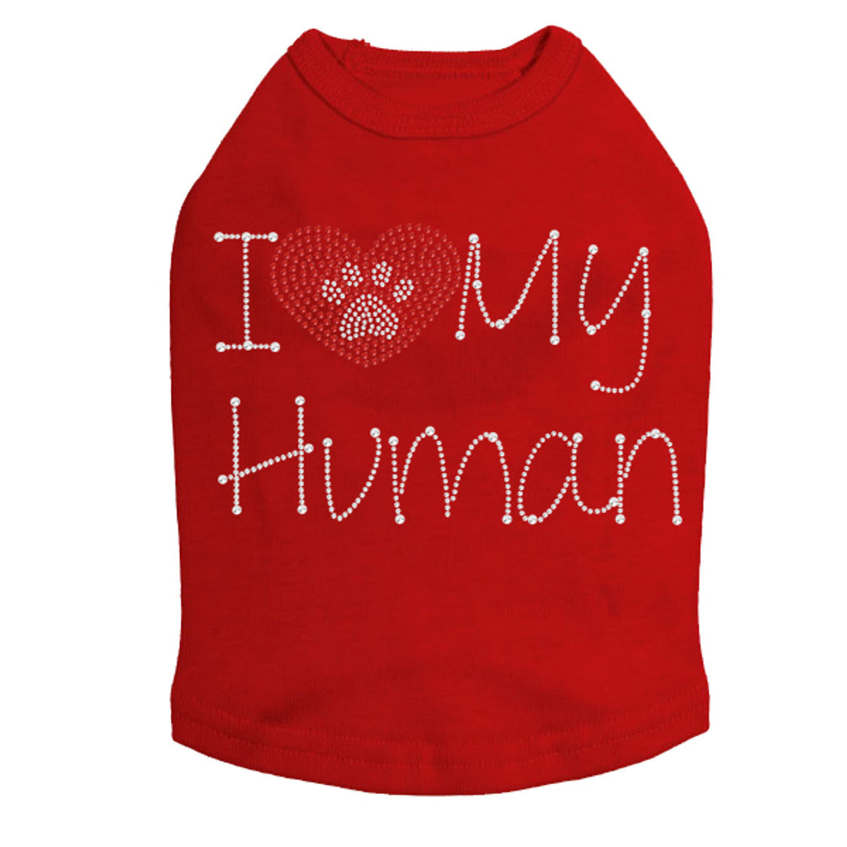 I Love My Human - Dog Tank