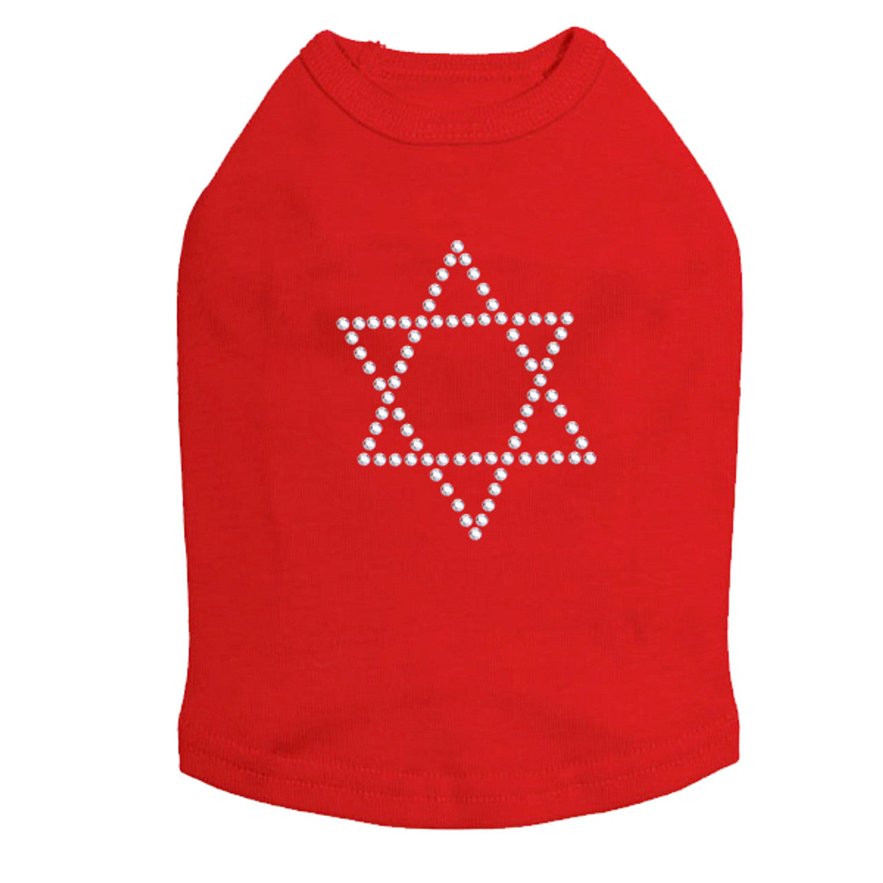 Star of David (Silver Studs) - Dog Tank