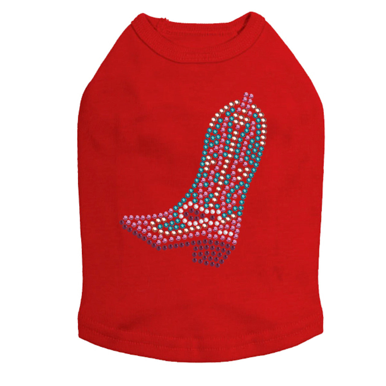 Boot (Pink & Turquoise) - Dog Tank