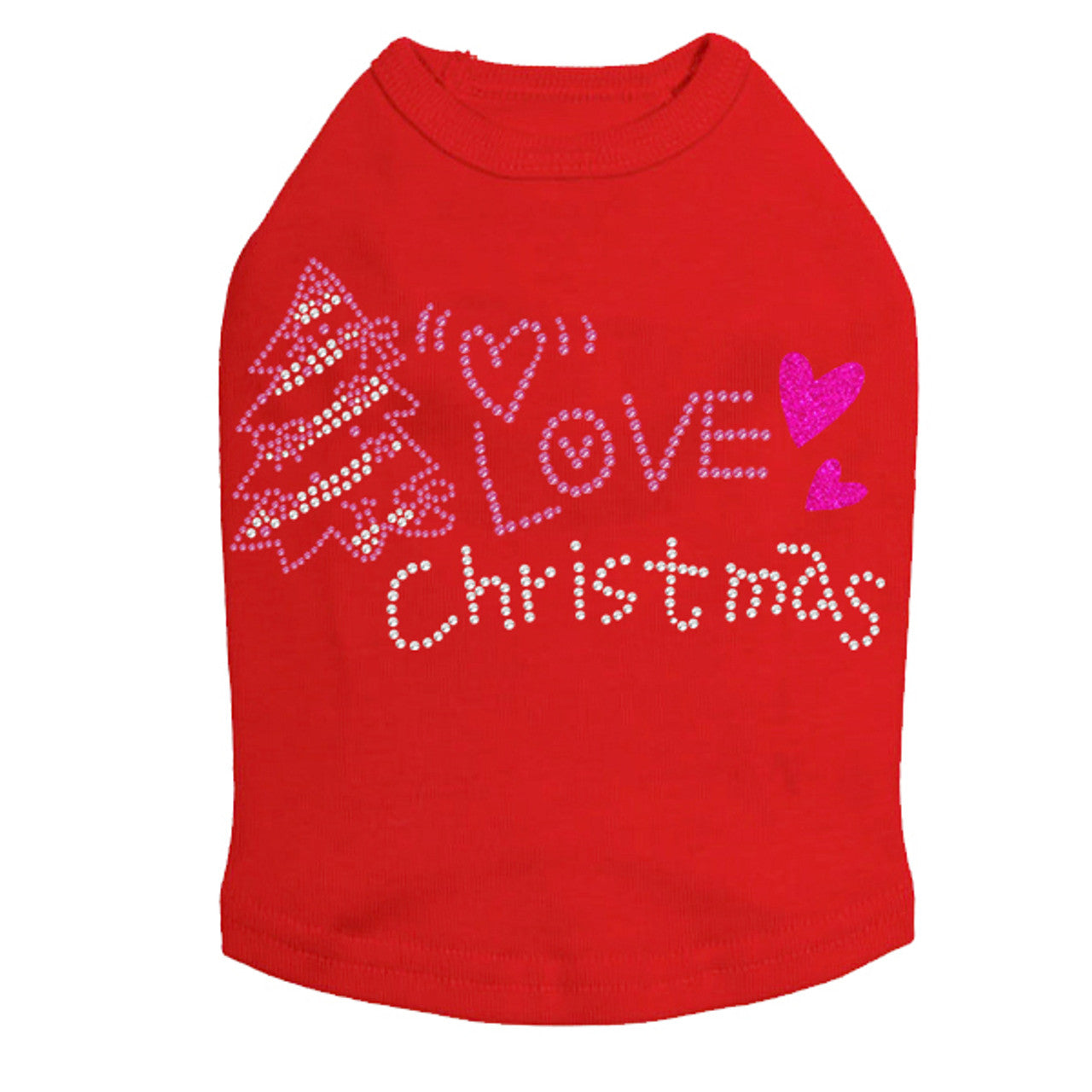 Love Pink Christmas - Dog Tank