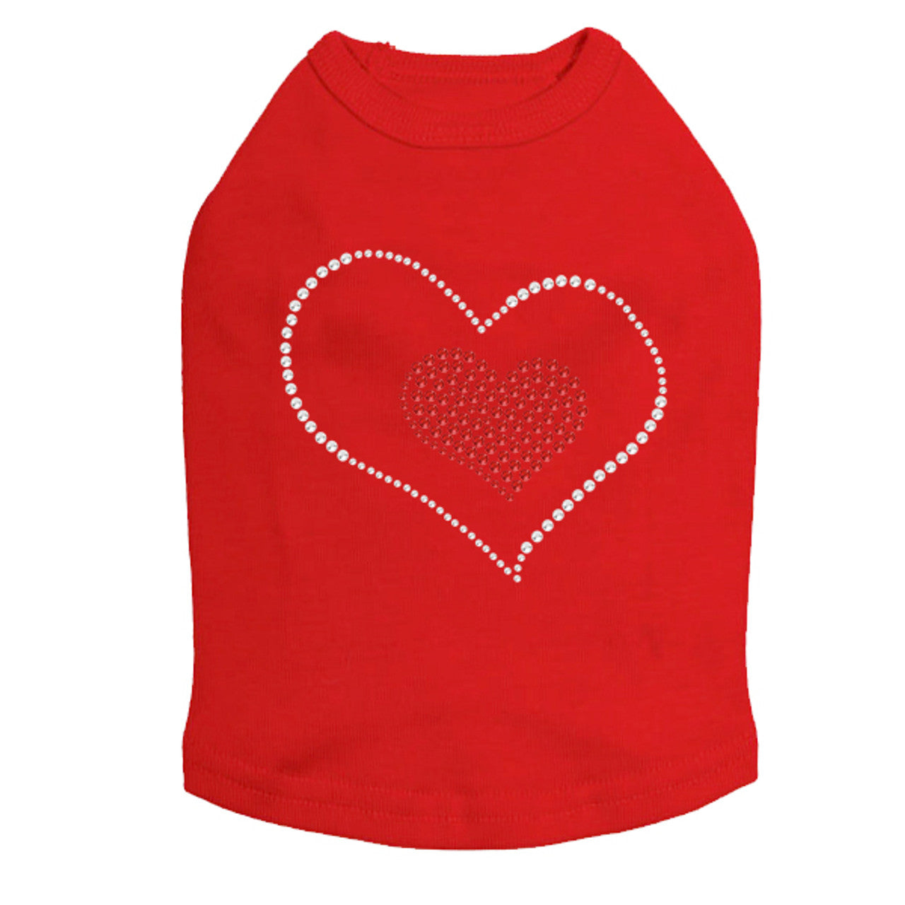 Red Heart Inside Heart - Dog Tank