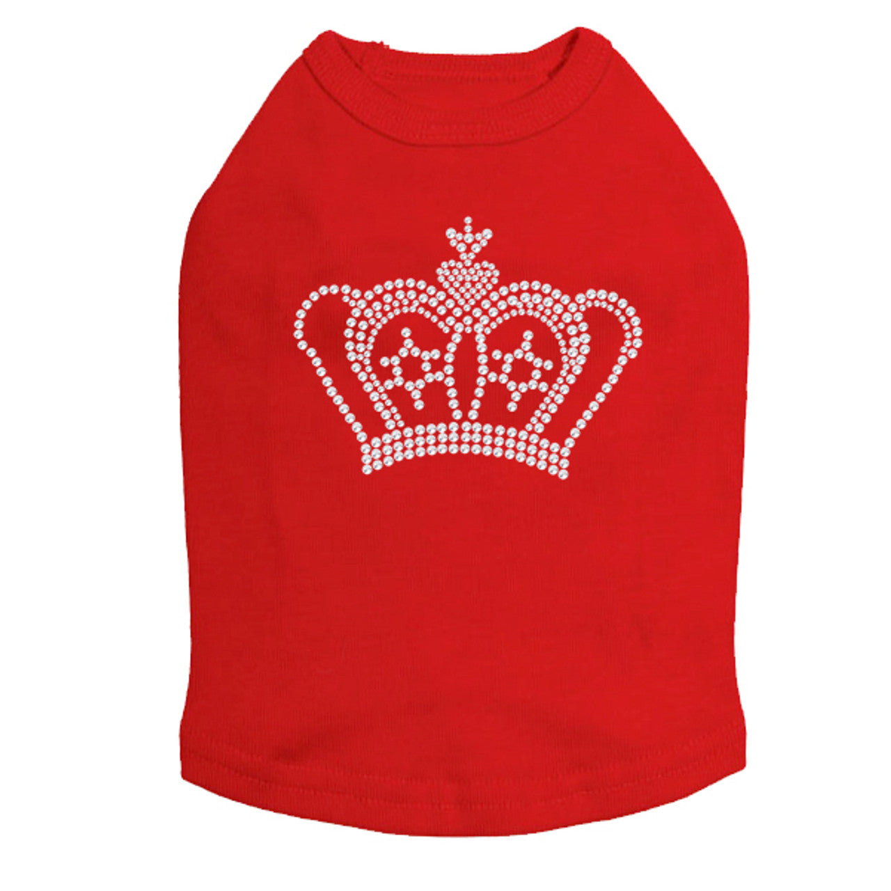 Crown 12 (Rhinestones) - Dog Tank