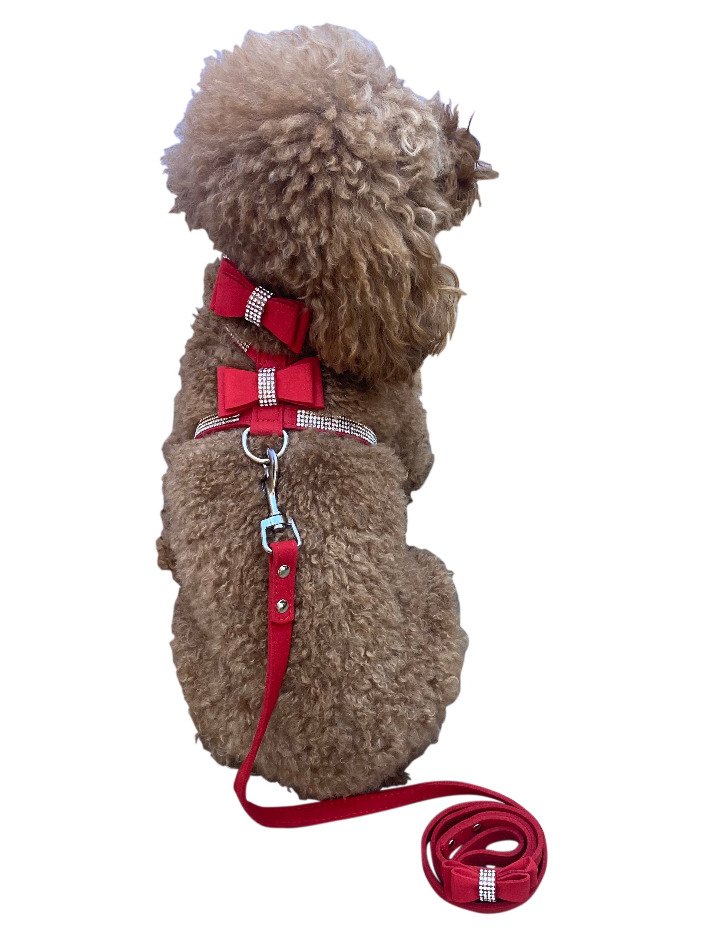 4ft Bow Tie Leash, Red