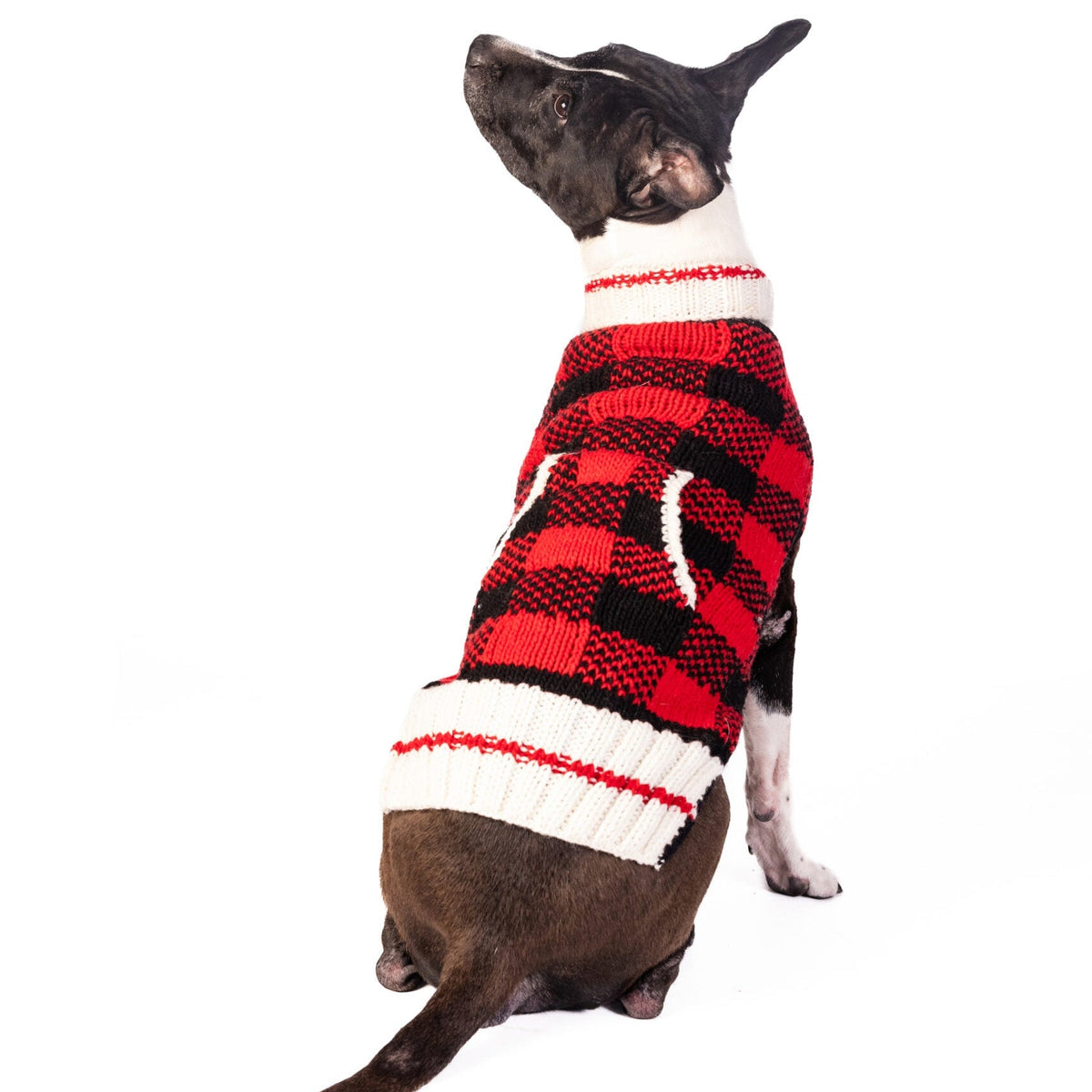 Chilly Dog Buffalo Plaid Wool Dog Sweater