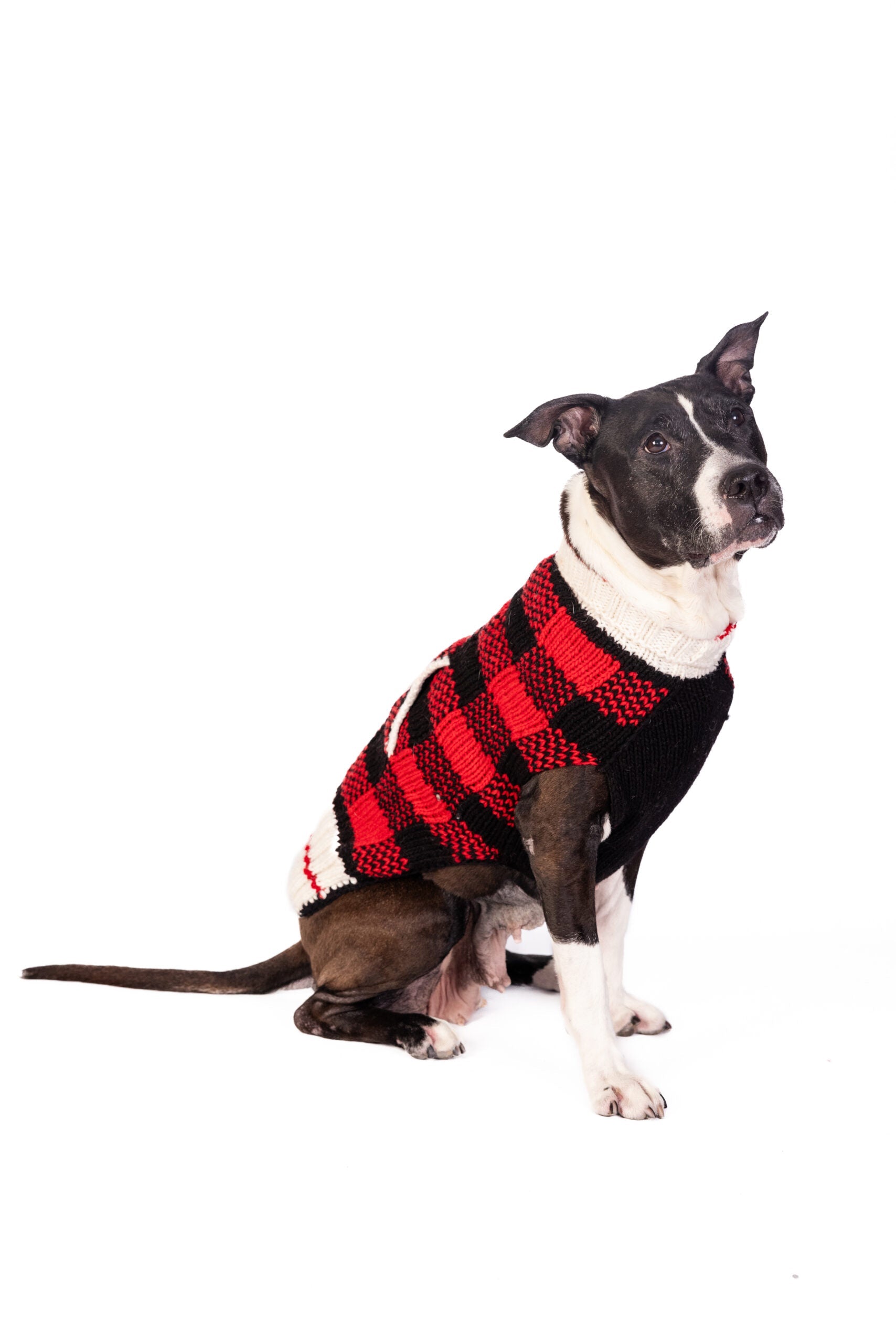 Buffalo Plaid Dog Sweater