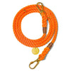 Rescue Orange Rope Dog Leash, Adjustable - Found My Animal