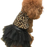 Retro Leopard Velvet Tutu Dress