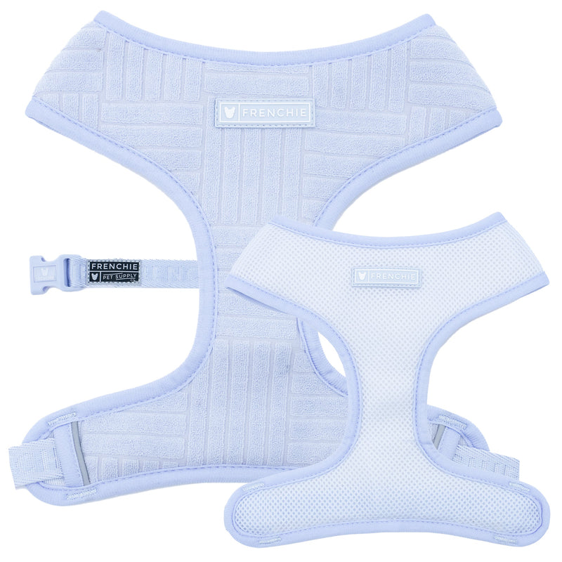 Frenchie Duo Reversible Harness - Terry (Blue)