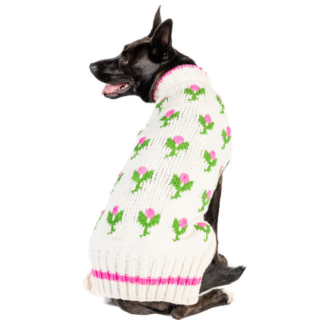Chilly Dog Rose Bud Wool Dog Sweater