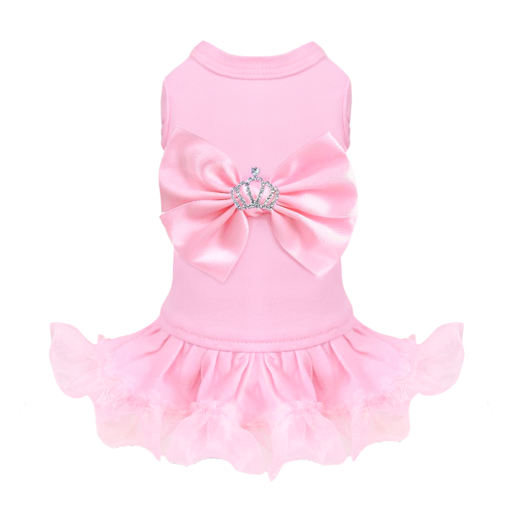 Hello Doggie Royal Princess Satin Black Dog Dress