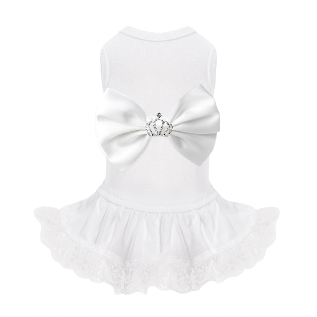 Hello Doggie Royal Princess Satin Black Dog Dress