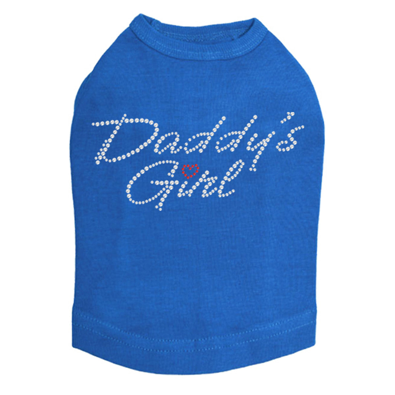 Daddy's Girl with Red Heart - Dog Tank