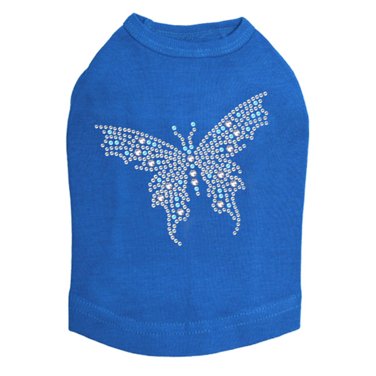 Blue Austrian crystal Butterfly - Dog Tank