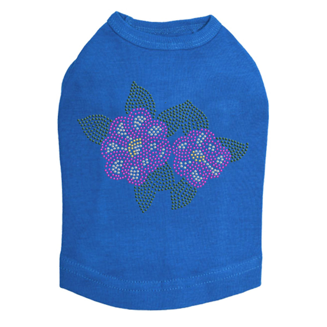 Magenta Flowers - Dog Tank