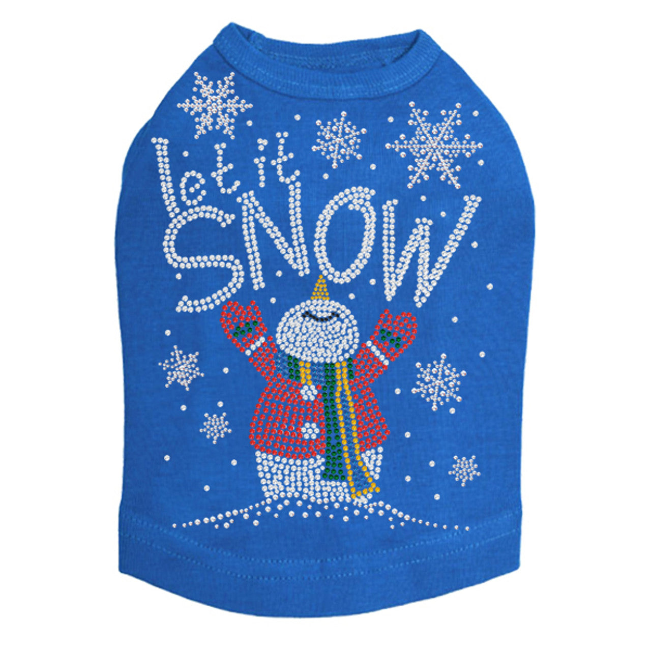 Let it Snow Snowman - Dog Tank