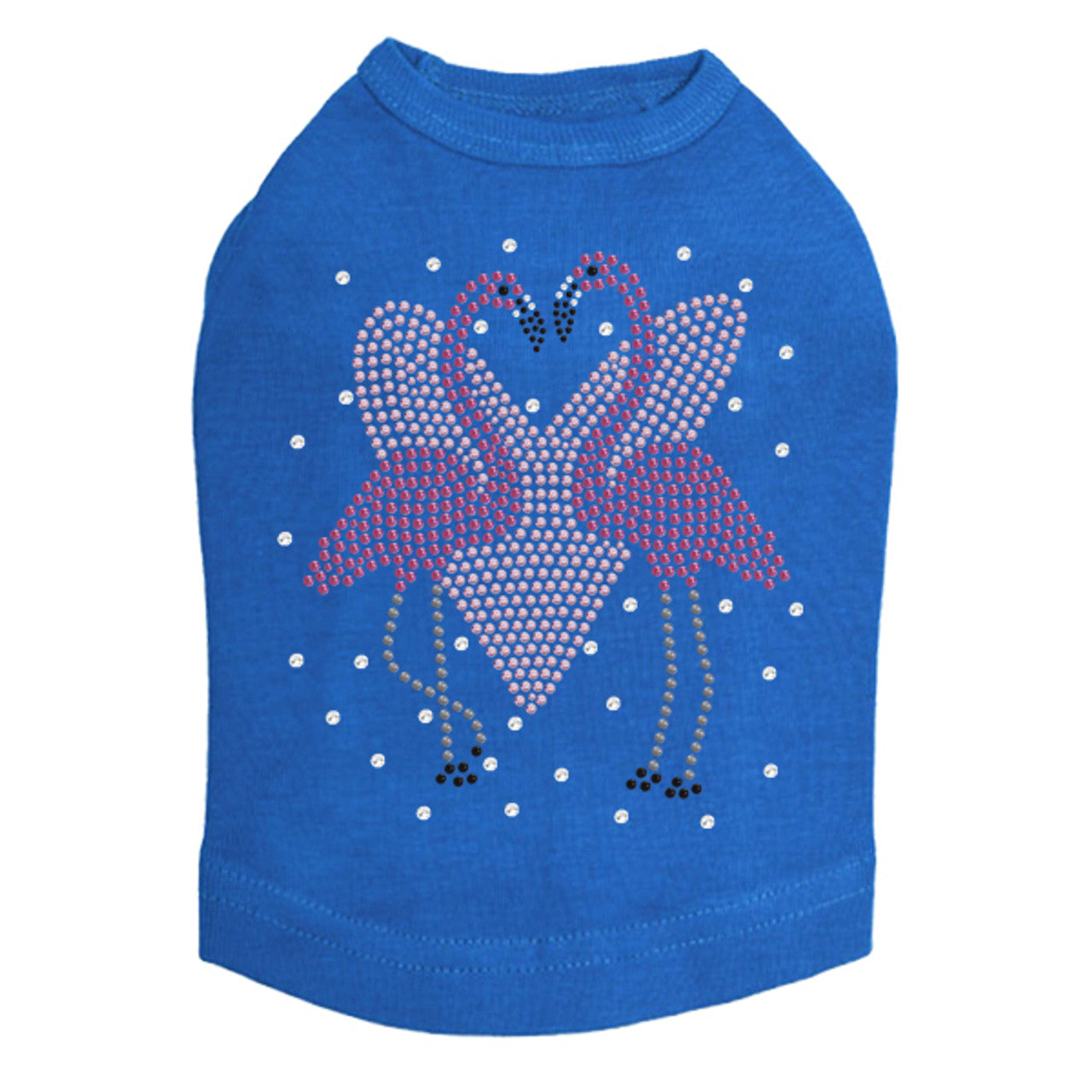 Flamingos with Heart- Dog Tank