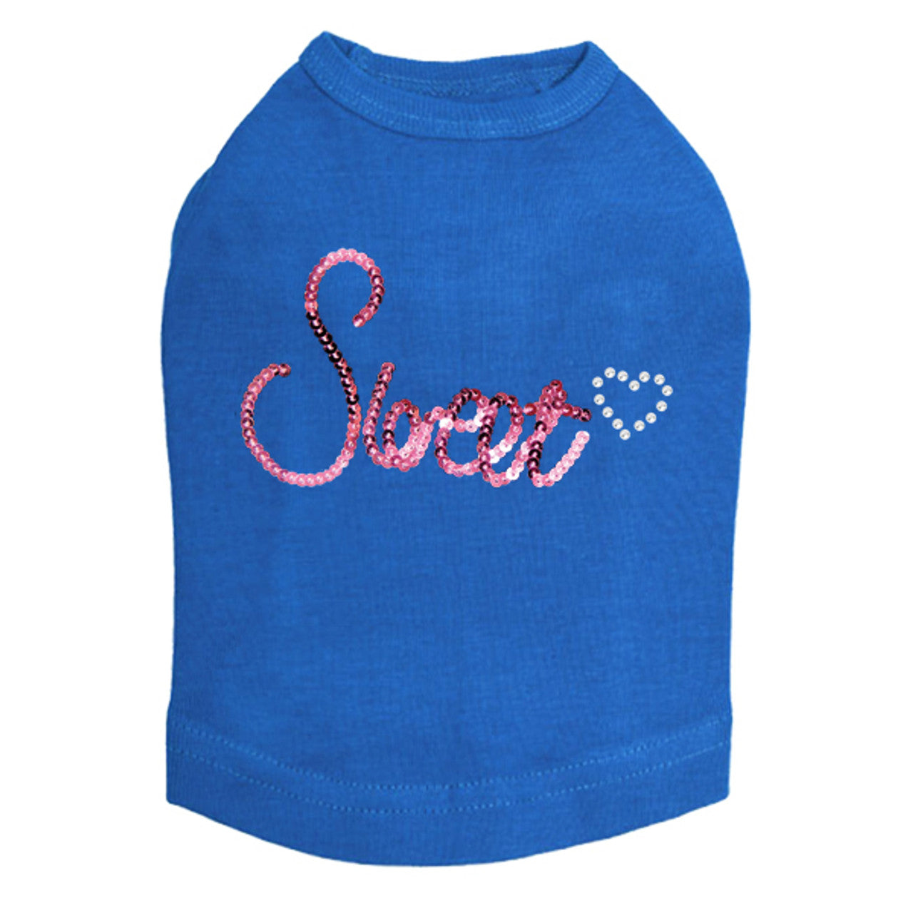 Sweet (Pink Sequins) - Dog Tank
