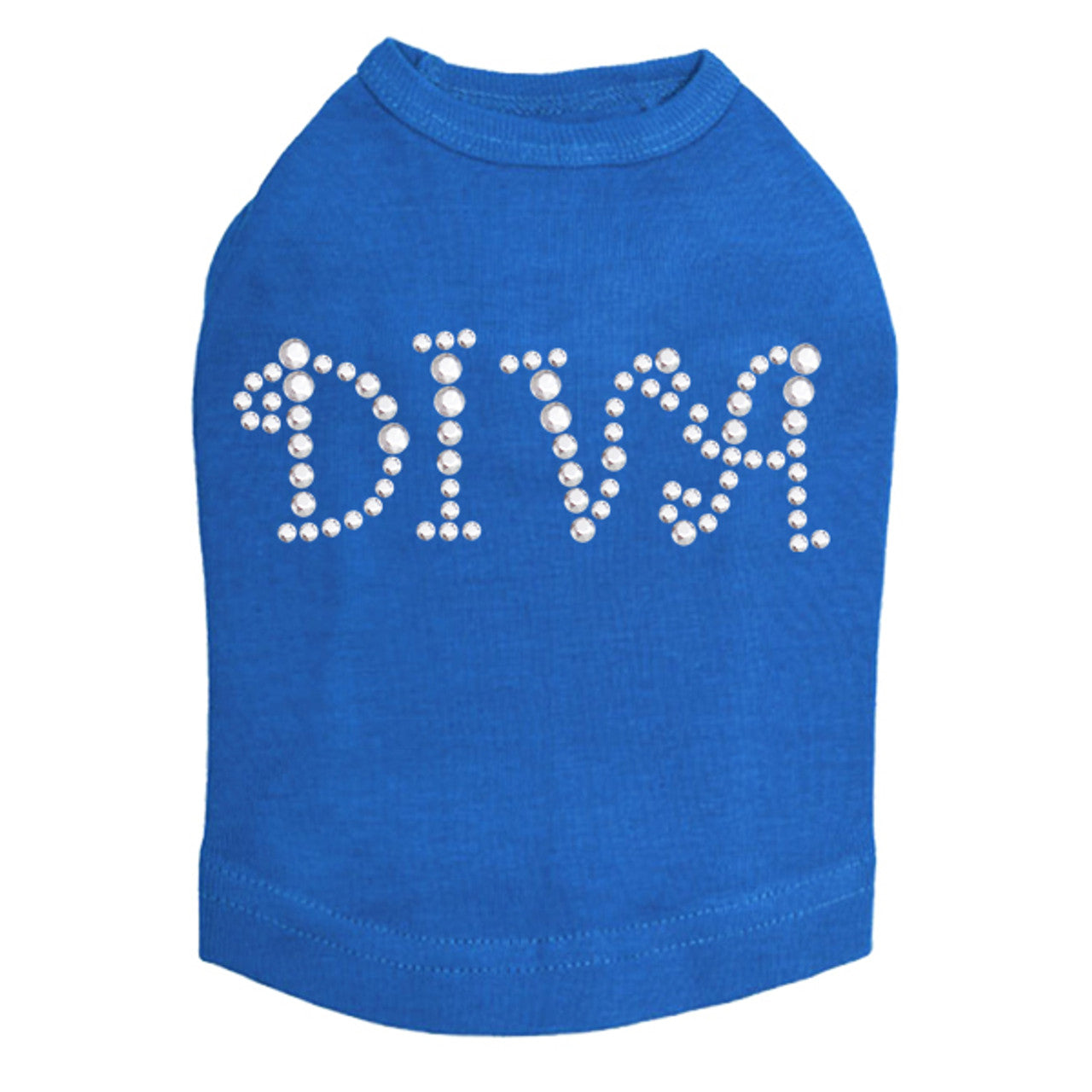 Diva (Silver Rhinestuds) - Dog Tank