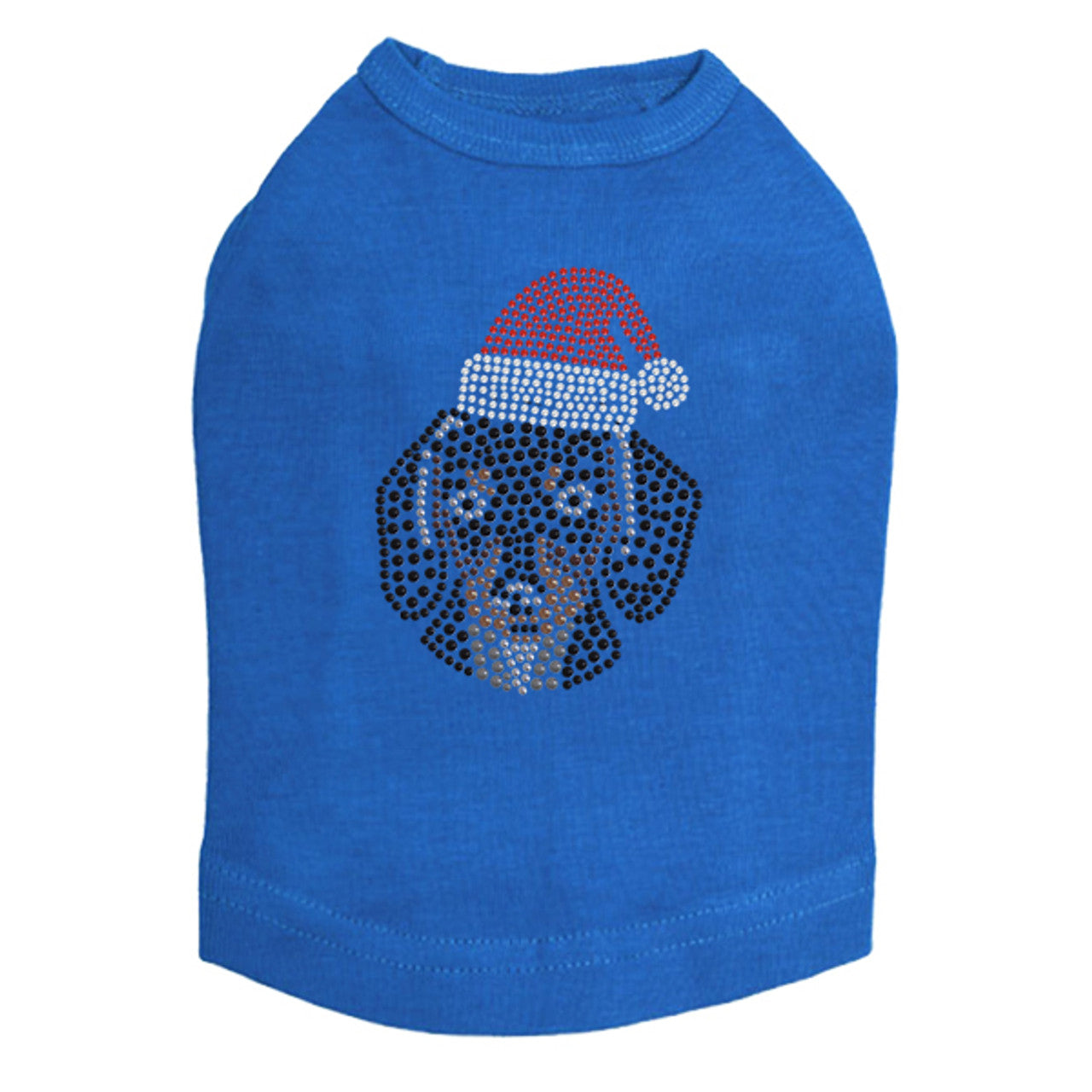 Dachshund Face with Santa Hat - Dog Tank