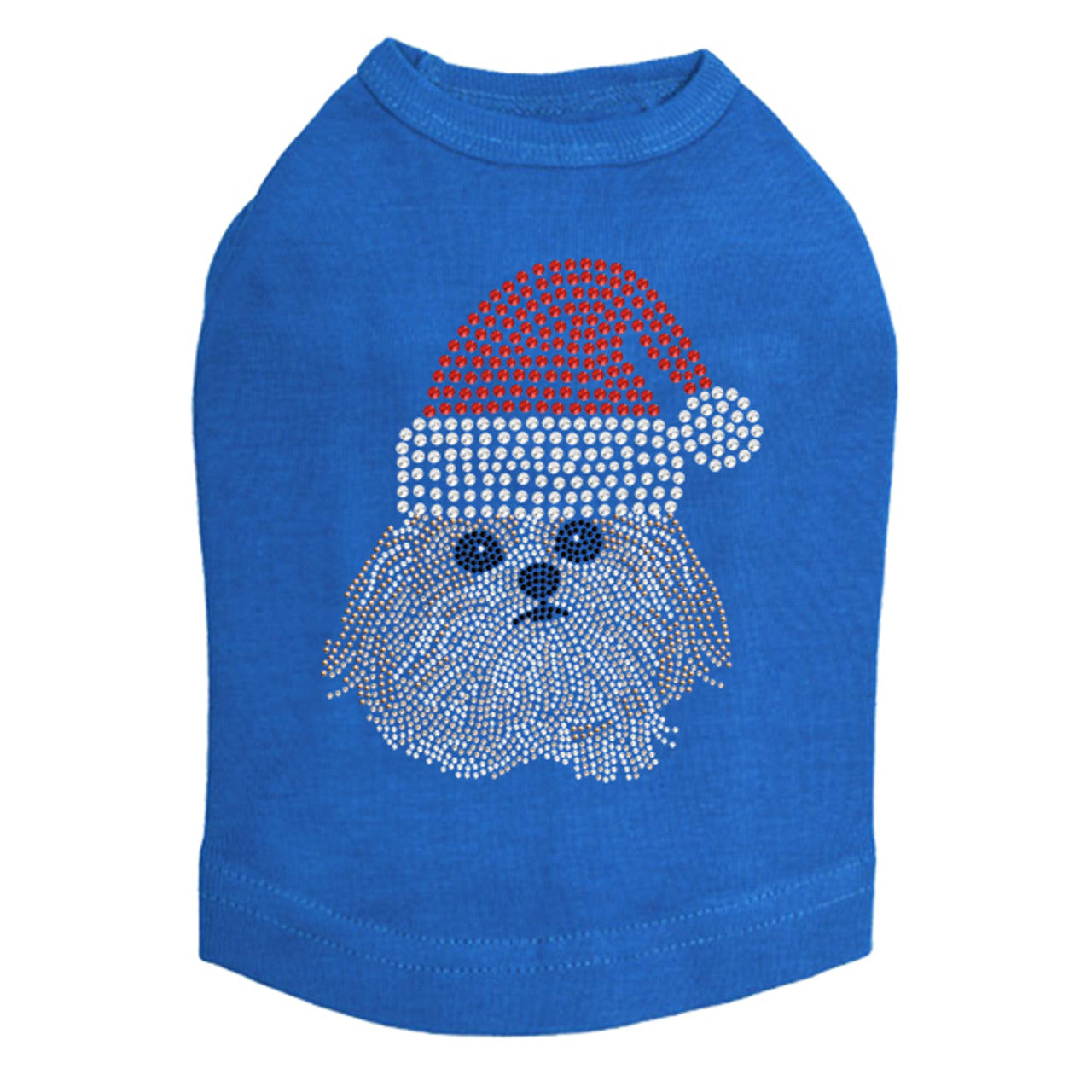 Shih Tzu with Santa Hat - Dog Tank