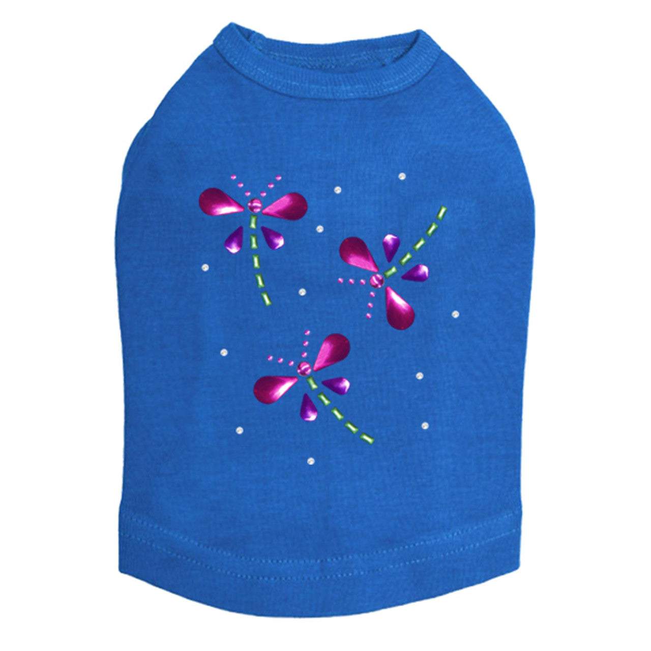 Pink & Purple Nailhead Dragonflies - Dog Tank