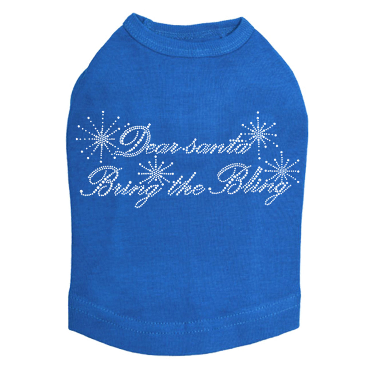 Dear Santa Bring the Bling - Dog Tank
