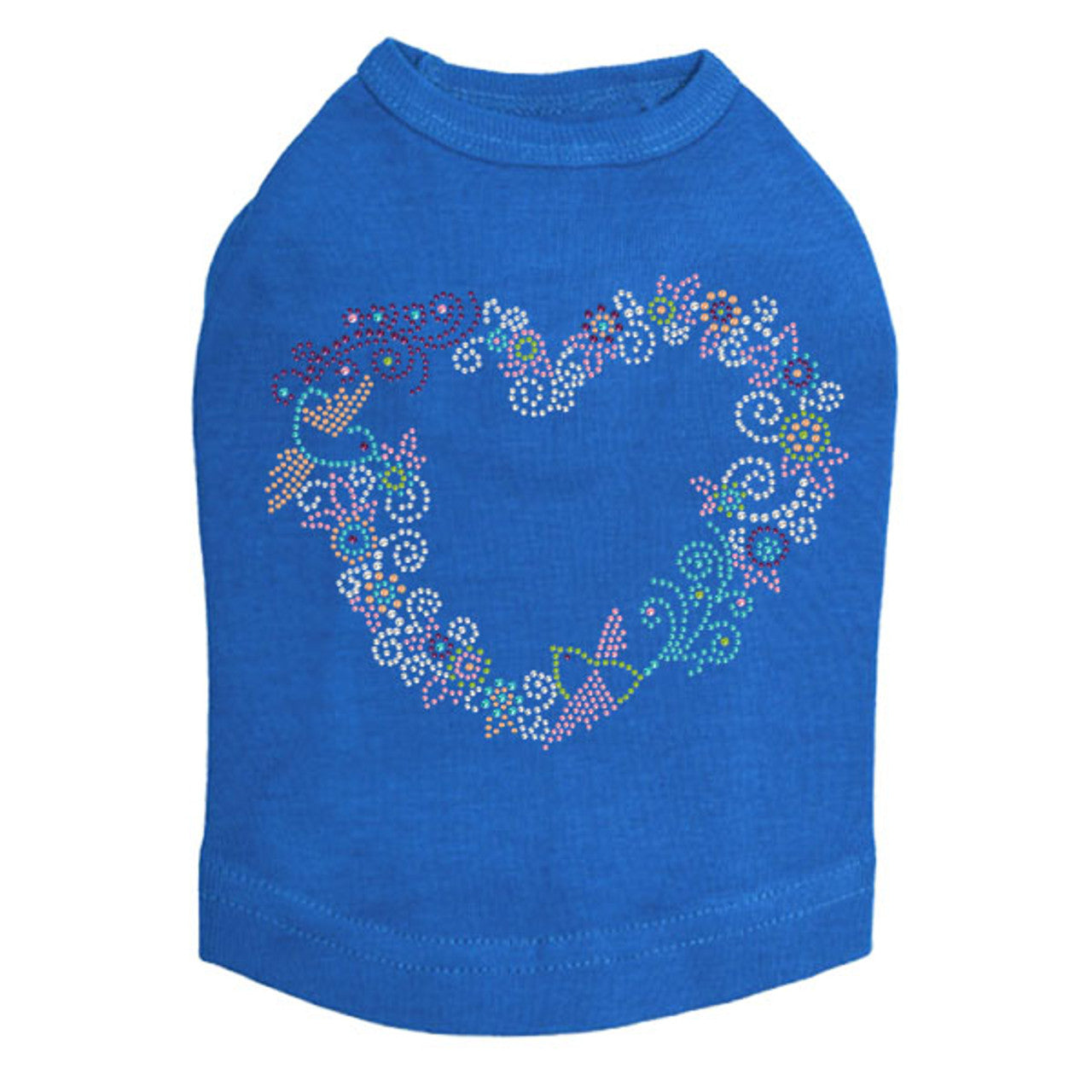 Spring Flower & Bird Heart - Dog Tank