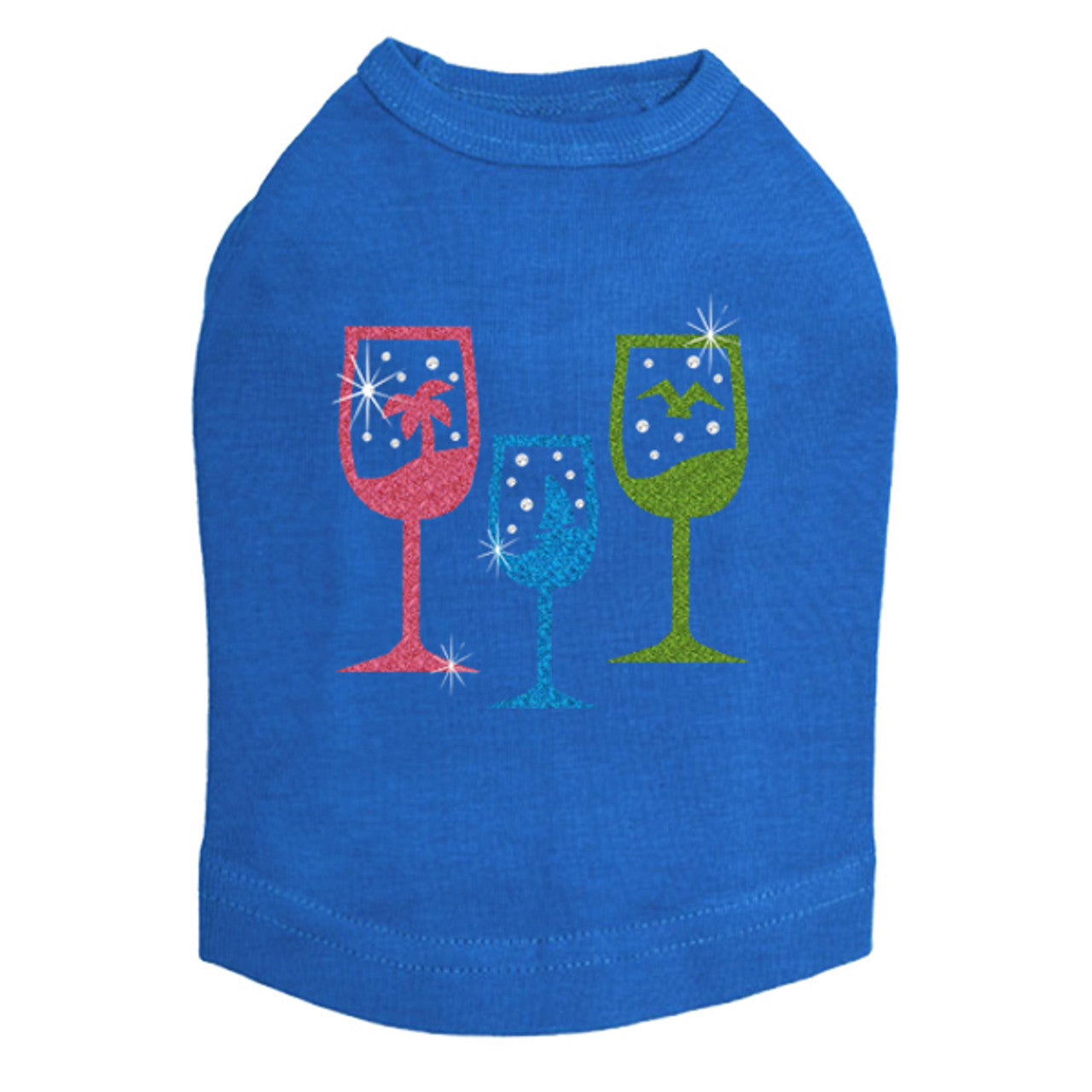 Tropical Glitter Drinks - Dog Tank