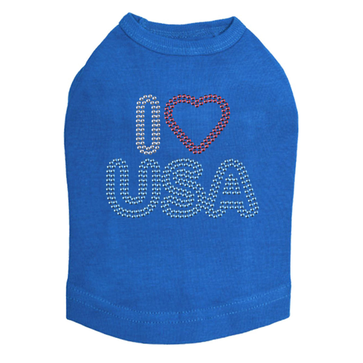 I Love USA 2- Dog Tank