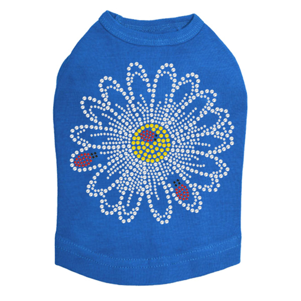 Large Daisy with Lady Bugs - Dog Tank