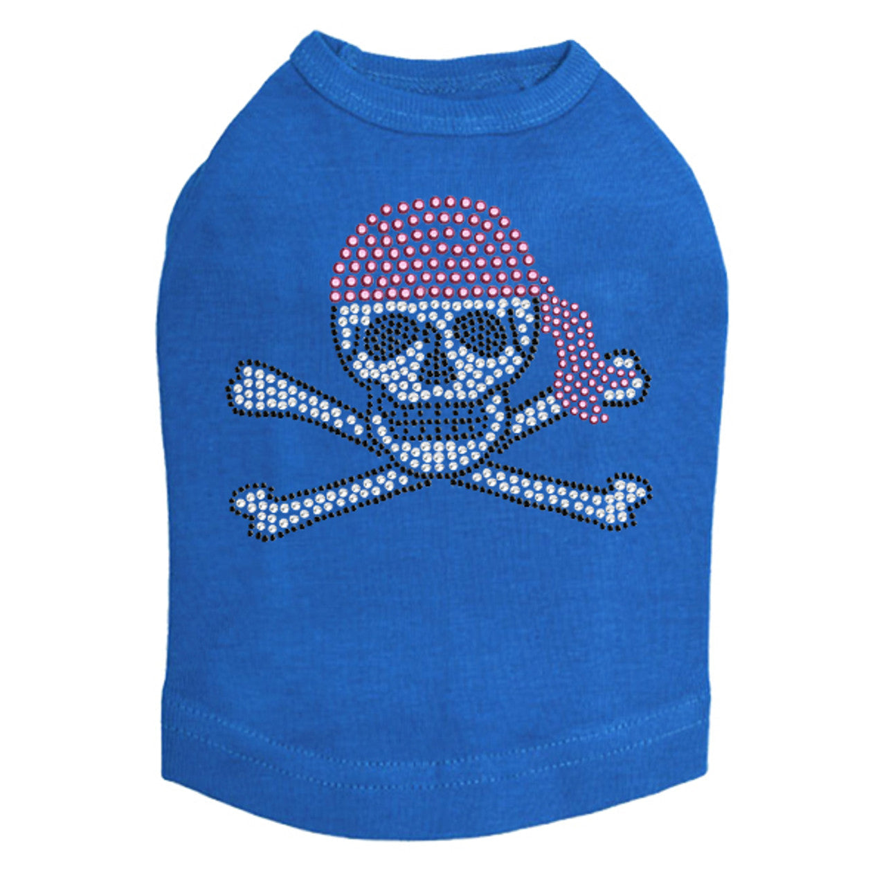 Skull with Pink Bandanna - Dog Tank
