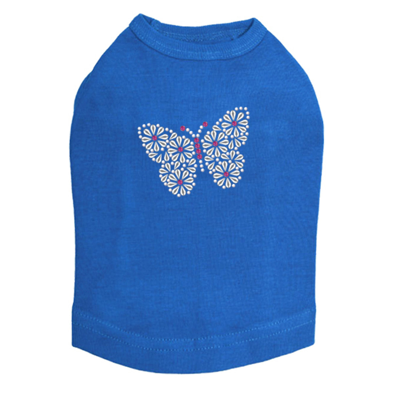 Silver Nailhead Butterfly - Dog Tank