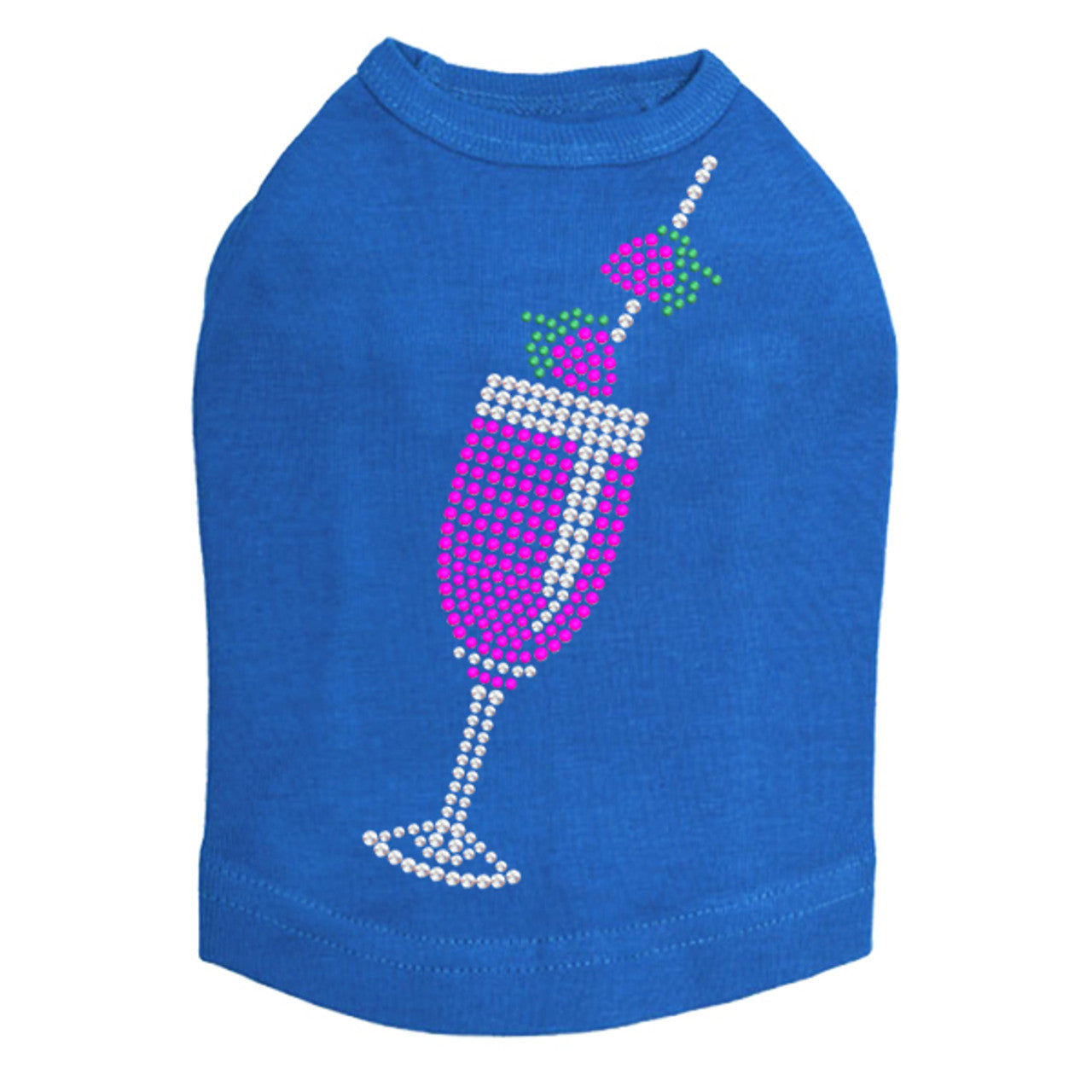 Strawberry Daiquiri - Rhinestones - Dog Tank
