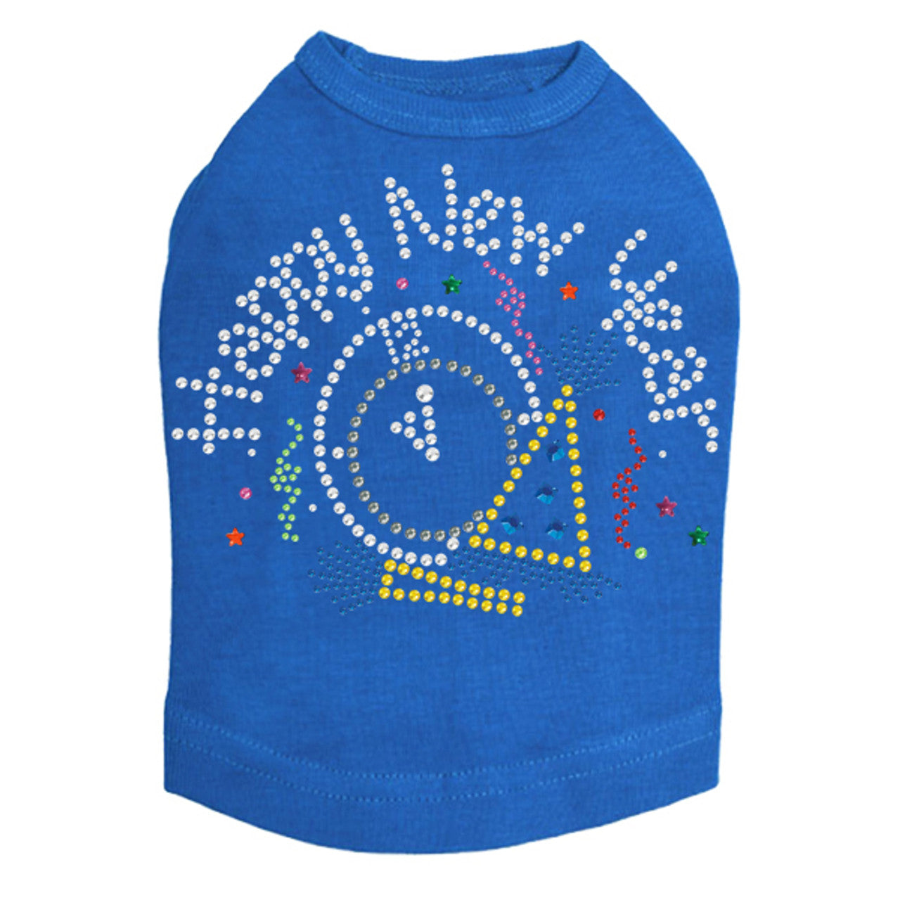 Happy New Year Clock - Dog Tank