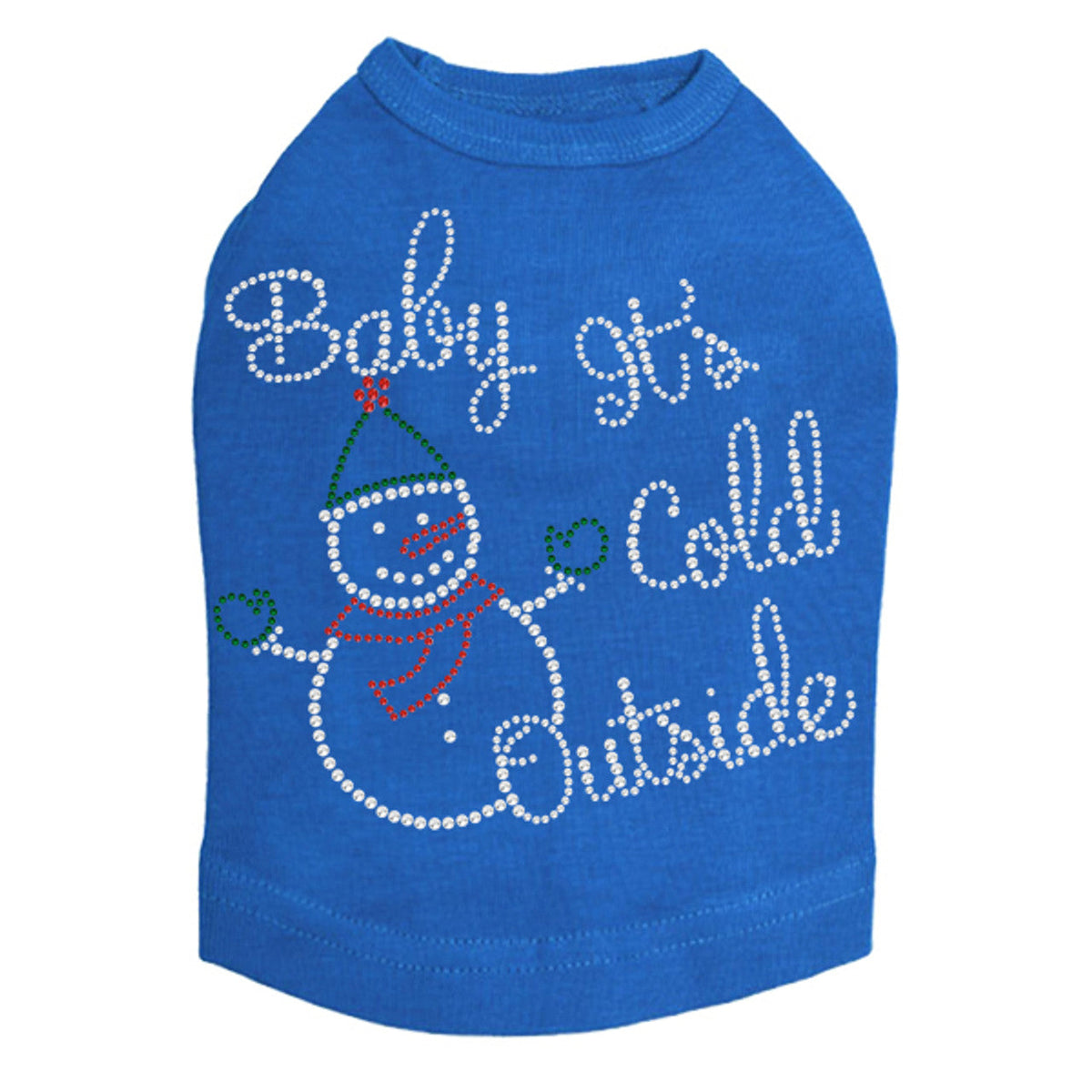 Baby Its Cold Outside Snowman - Dog Tank