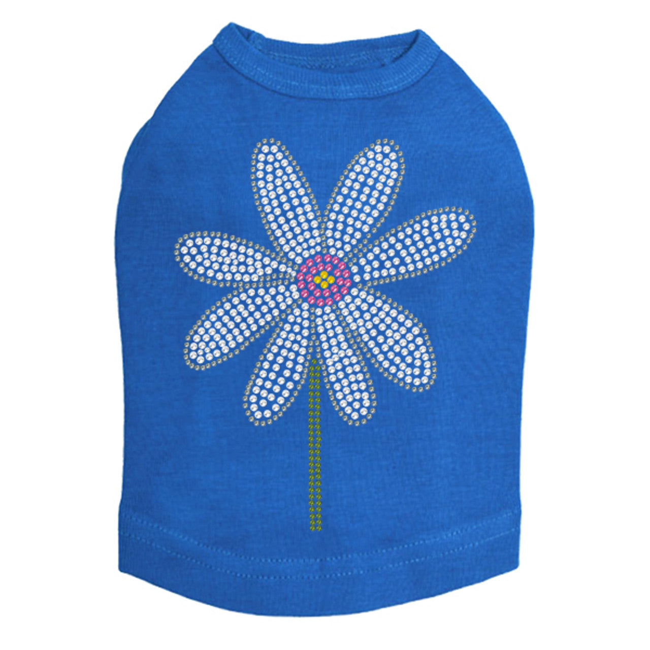 Daisy with Pink Center - Dog Tank