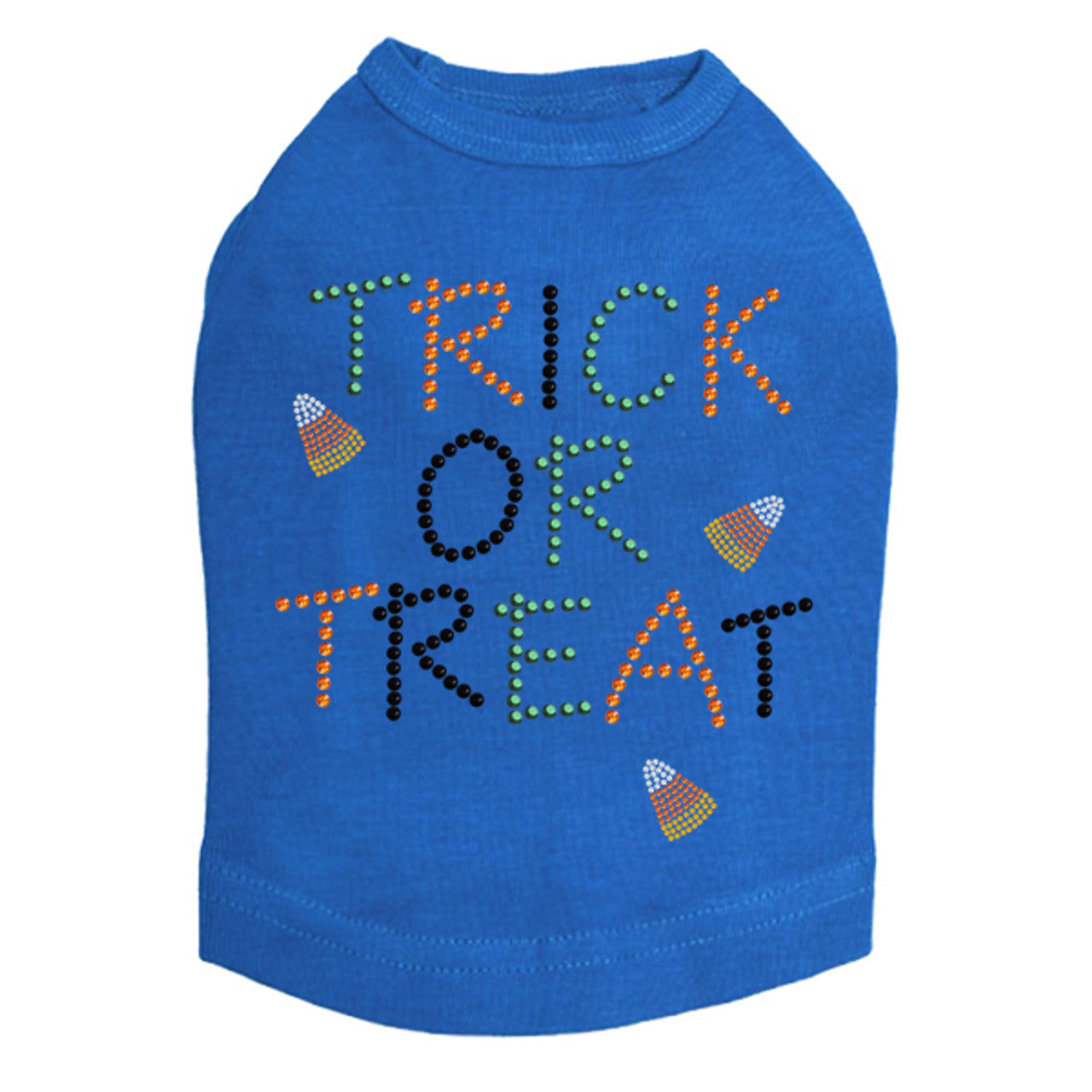 Trick or Treat with Candy Corn - Dog Tank