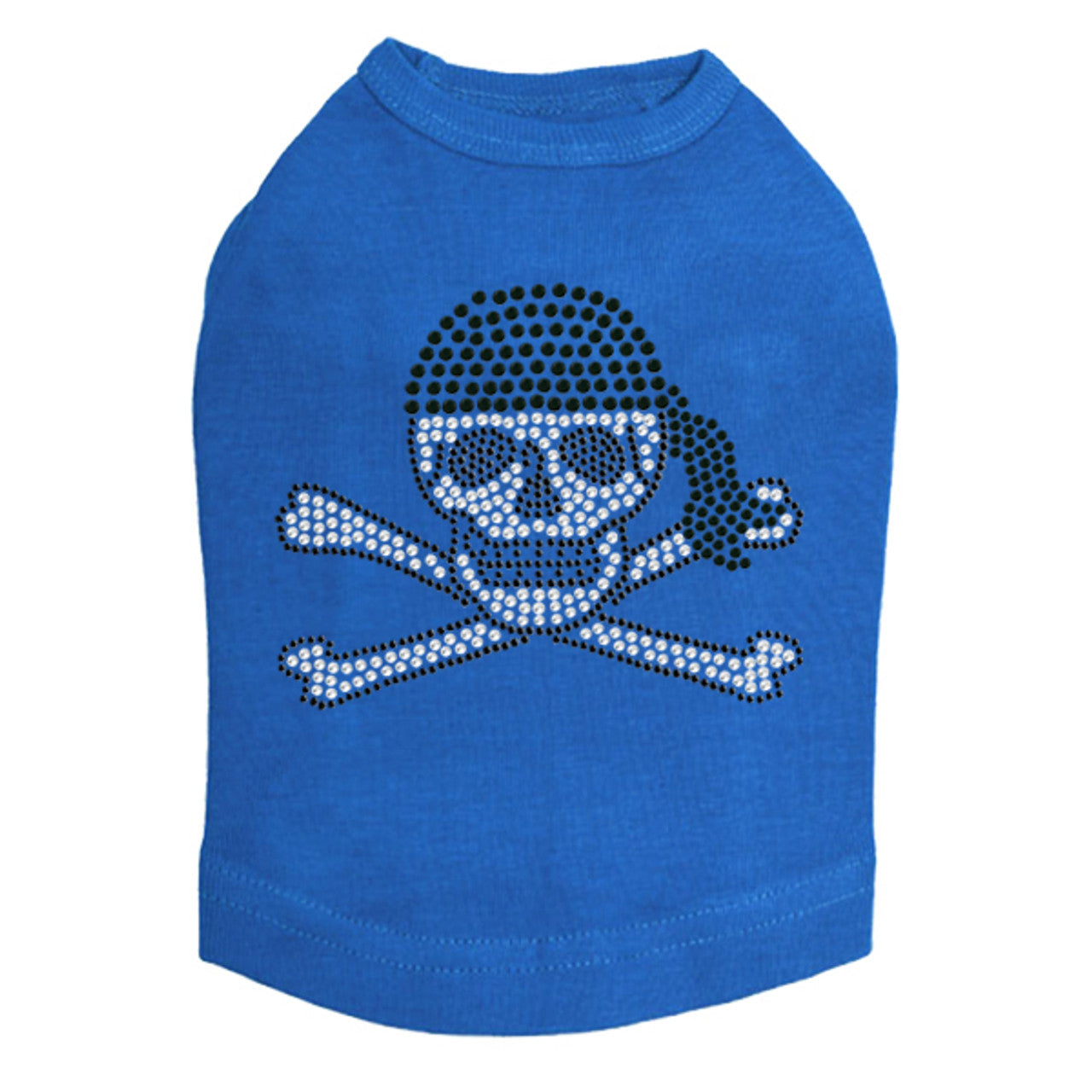 Skull with Black Bandanna- Dog Tank