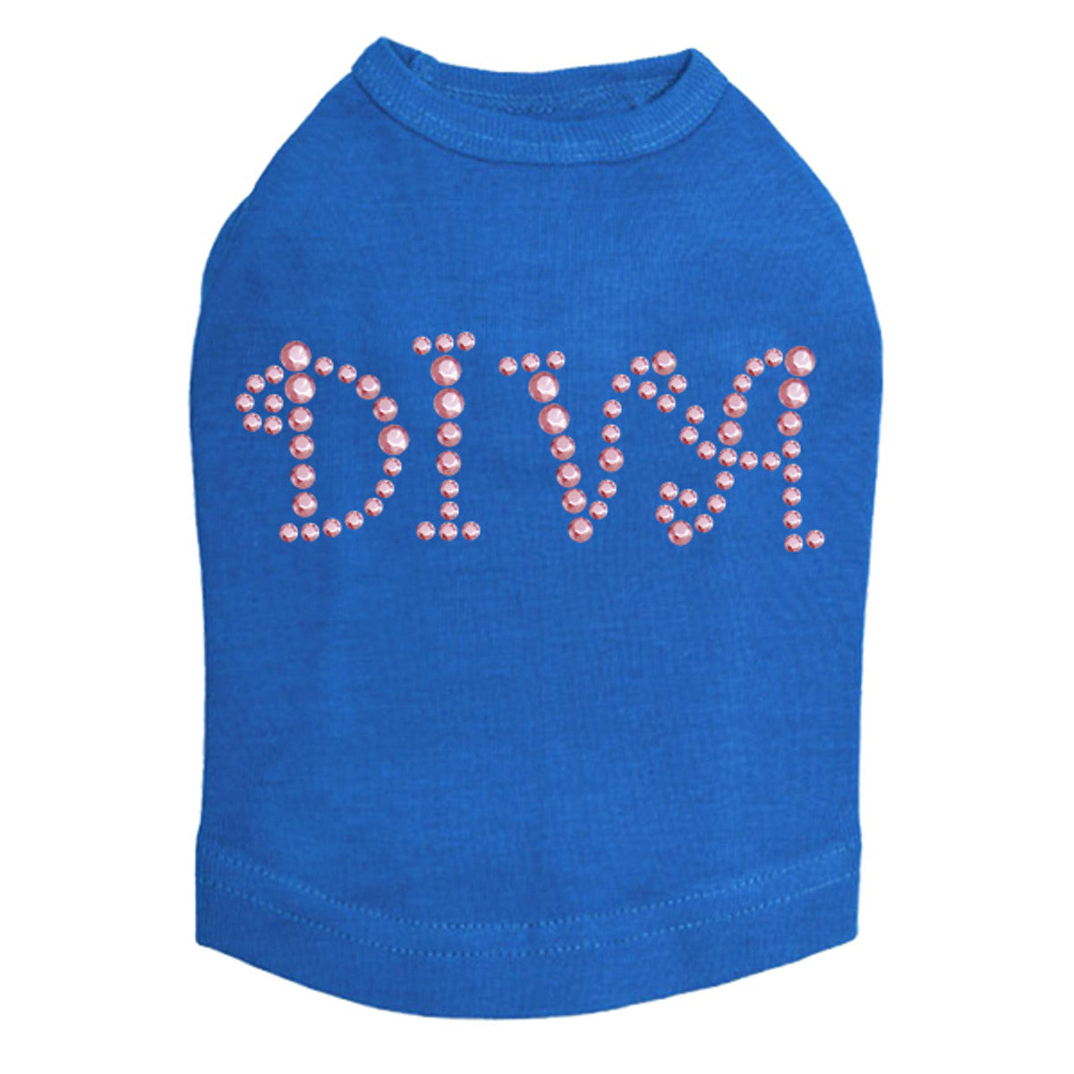Diva (Pink Rhinestuds) - Dog Tank