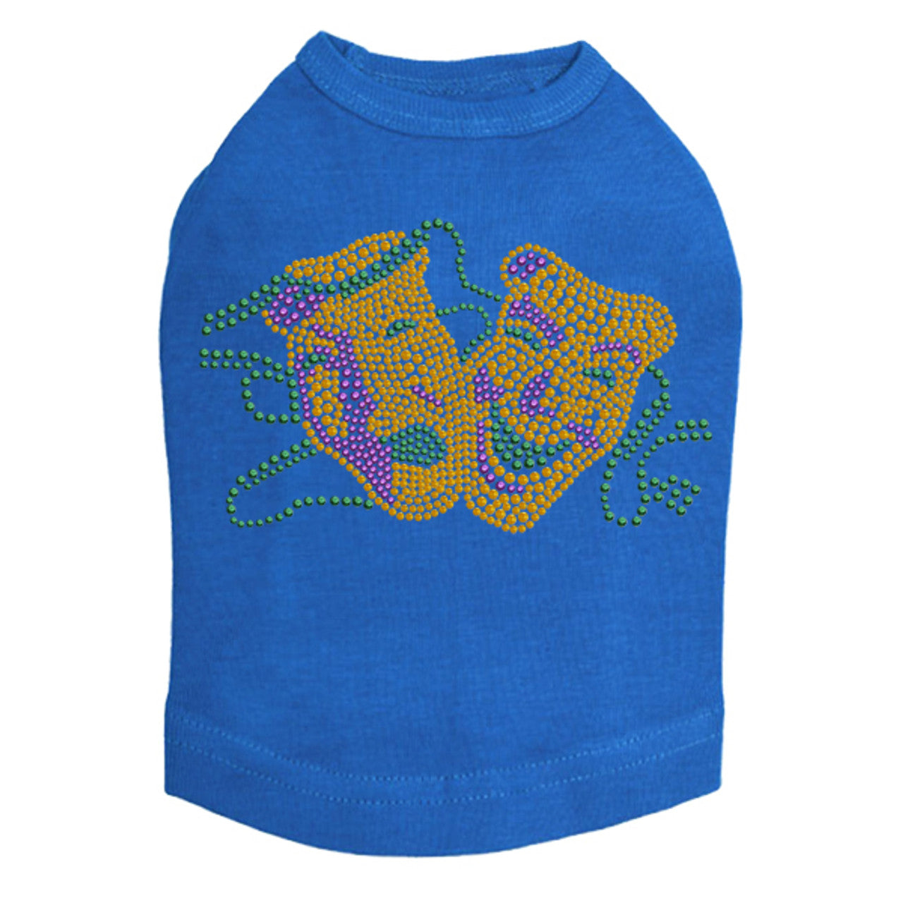 Gold Theater Comedy Tragedy Mask - Dog Tank