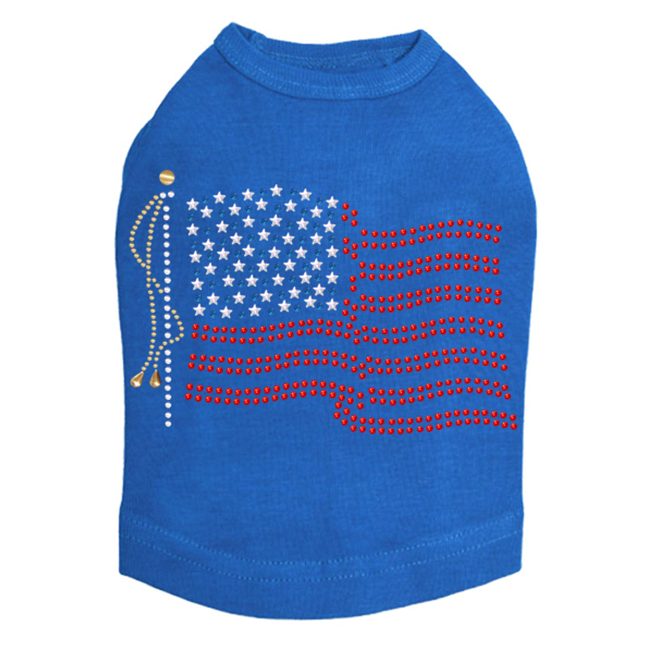 USA Flag - Dog Tank