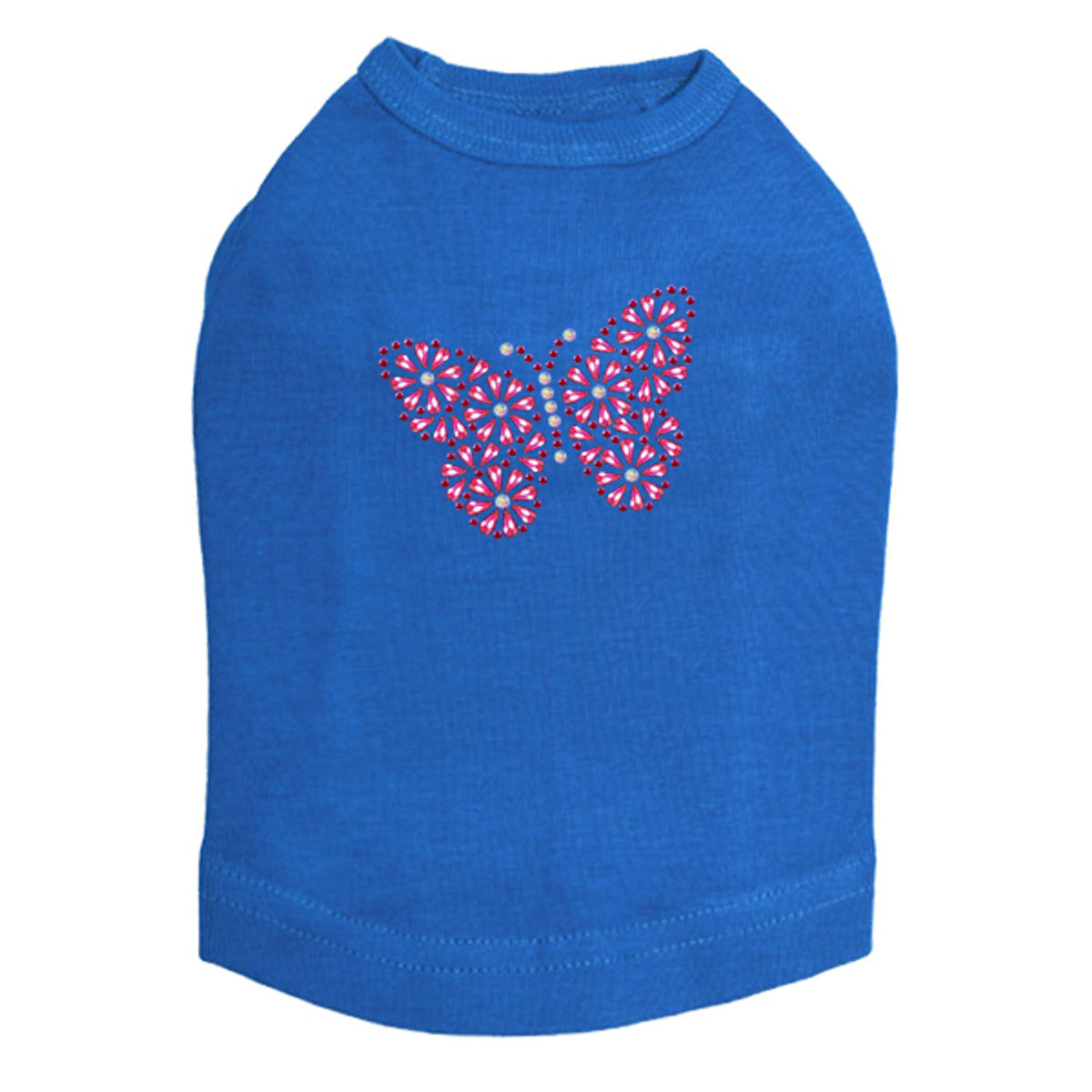 Pink Nailhead Butterfly - Dog Tank