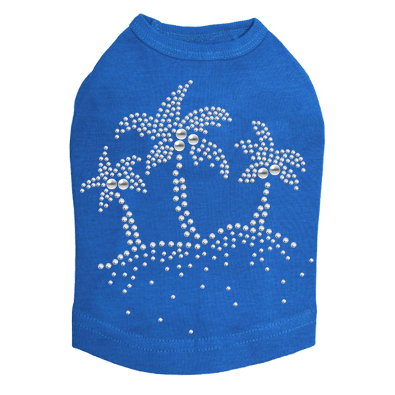 Palm Trees (Silver) - Dog Tank