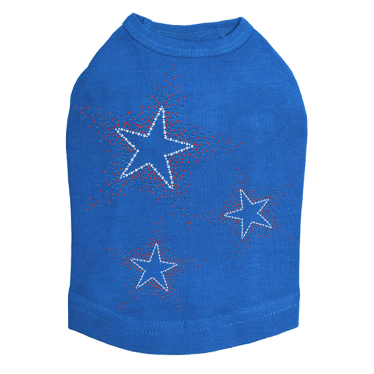 Three Stars (Red & Blue) - Dog Tank