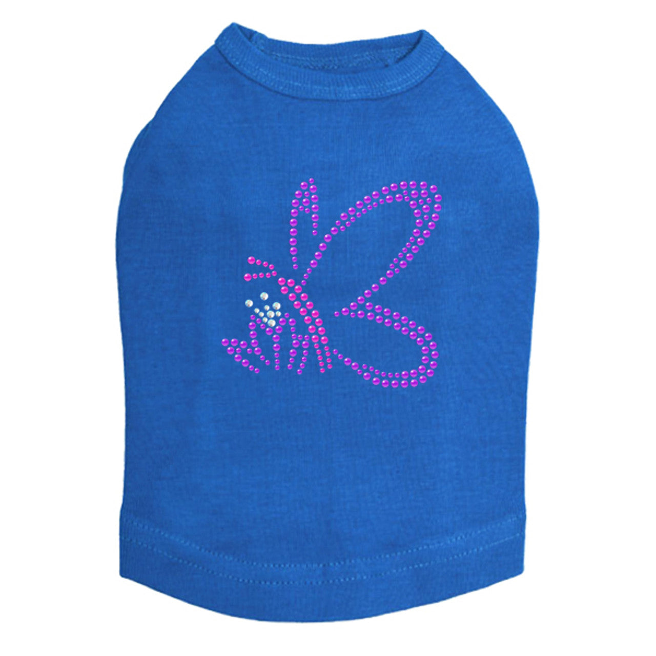 Pink & Purple Nailhead Butterfly - Dog Tank